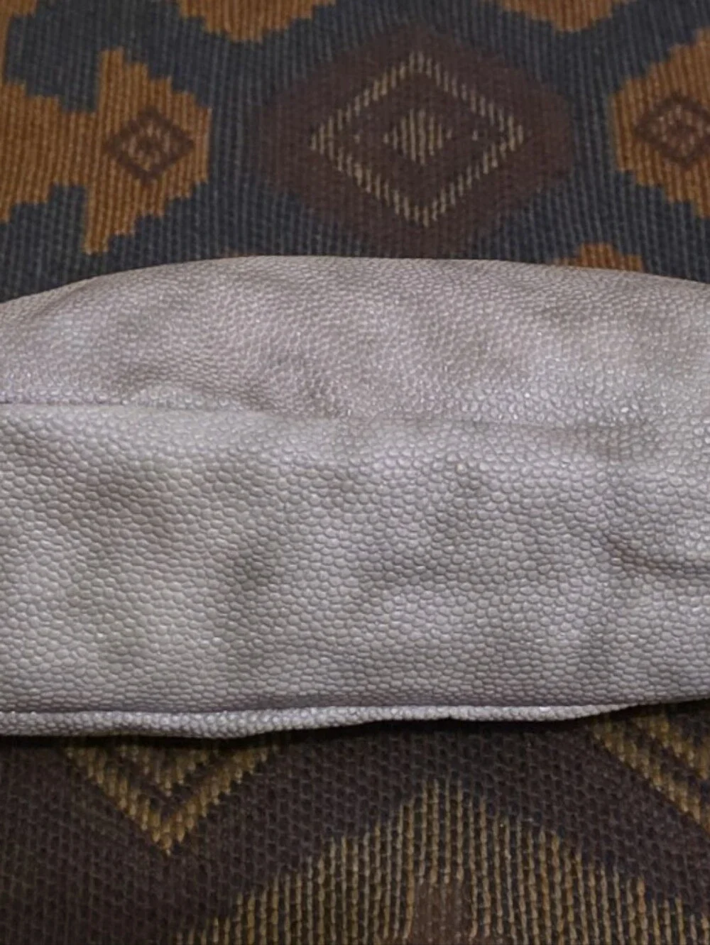 Giorgio Armani Parfums Vegan Taupe Leather Pouch Like New